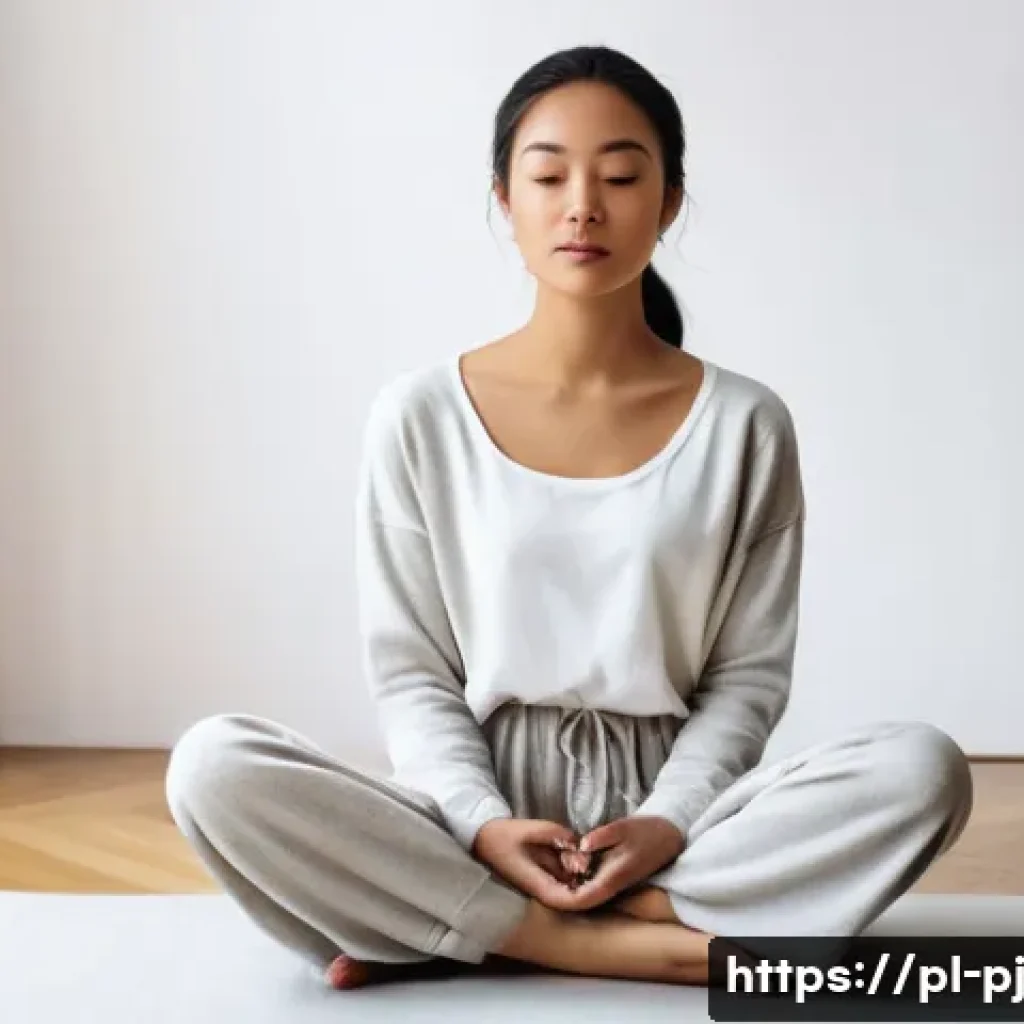 내면 평화 명상을 위한 명상복 선택 가이드 - **Prompt:** A serene individual, appearing to be in their late teens or early twenties, meditates pe...